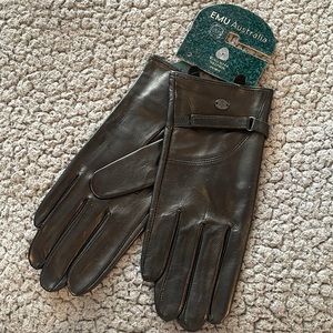 EMU Australia Black Leather Gloves